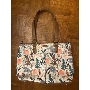 Relic floral purse bag brown handle tote